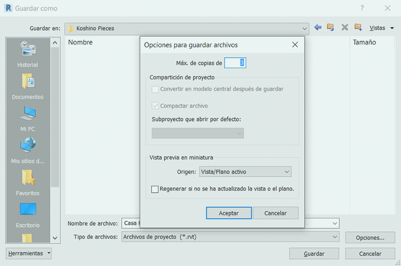 Cómo configurar las copias de seguridad en Revit Configurar las copias de seguridad en Revit